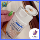 CeraVe SPF 30 sunscreen bottle dispensing product from pump